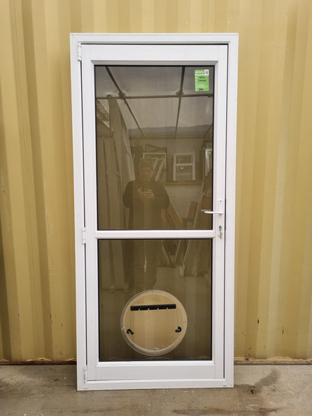 Aluminium & Glass Single Door  890 W x 2000 H  [#5134  SF] Joinery Recycle