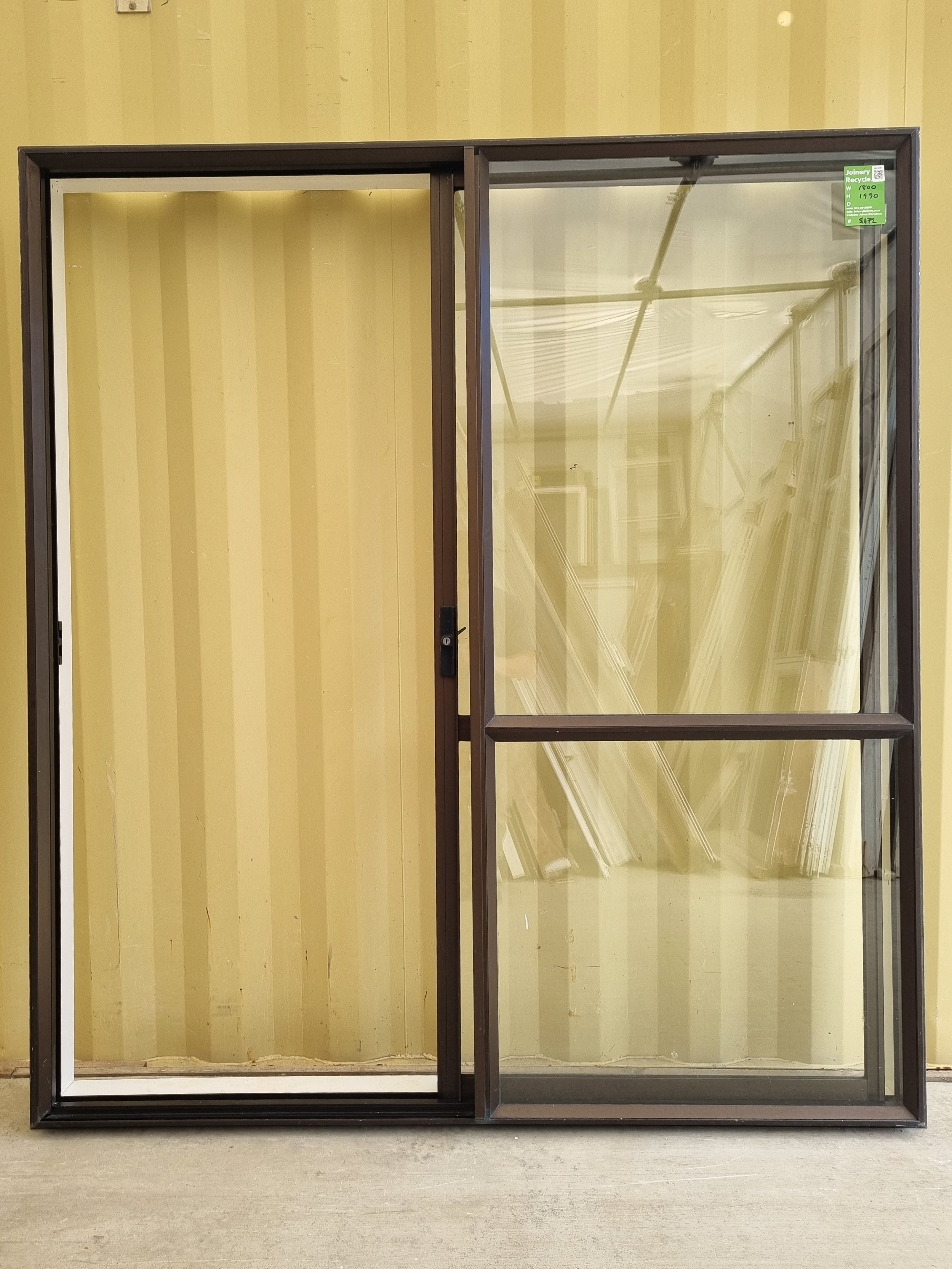 RANCH SLIDER Brown 1800 W x 1990 H [#5172 SF] Joinery Recycle
