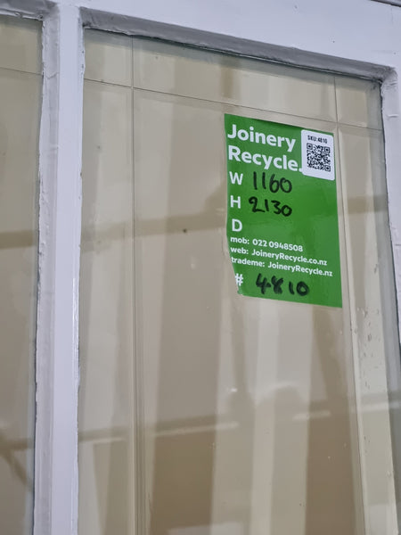 BEAUTIFUL BEVELLED GLASS Wooden Internal French Doors 1160 W  x 2130 H [#4810  SF] Joinery Recycle