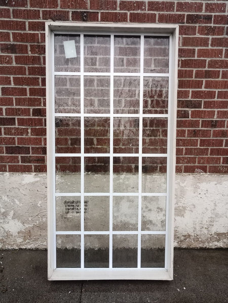 White Colonial Style Aluminium Window 900 W x 1800 H  [#1592] Joinery Recycle