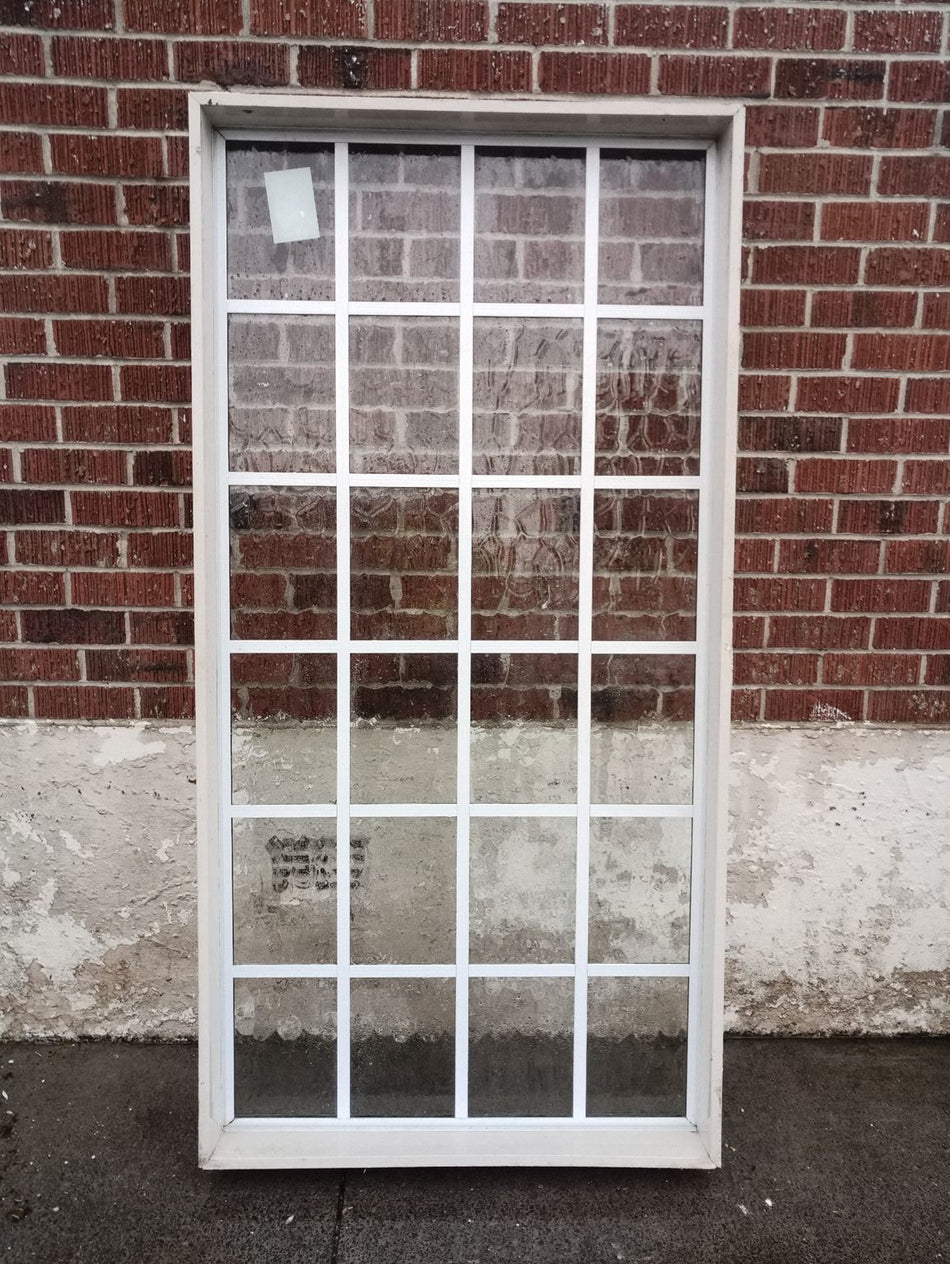 White Colonial Style Aluminium Window 900 W x 1800 H  [#1592] Joinery Recycle