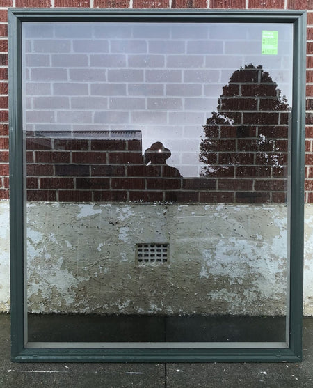 Aluminium Window Green 1460 W x 1760 H  [#1368] Joinery Recycle