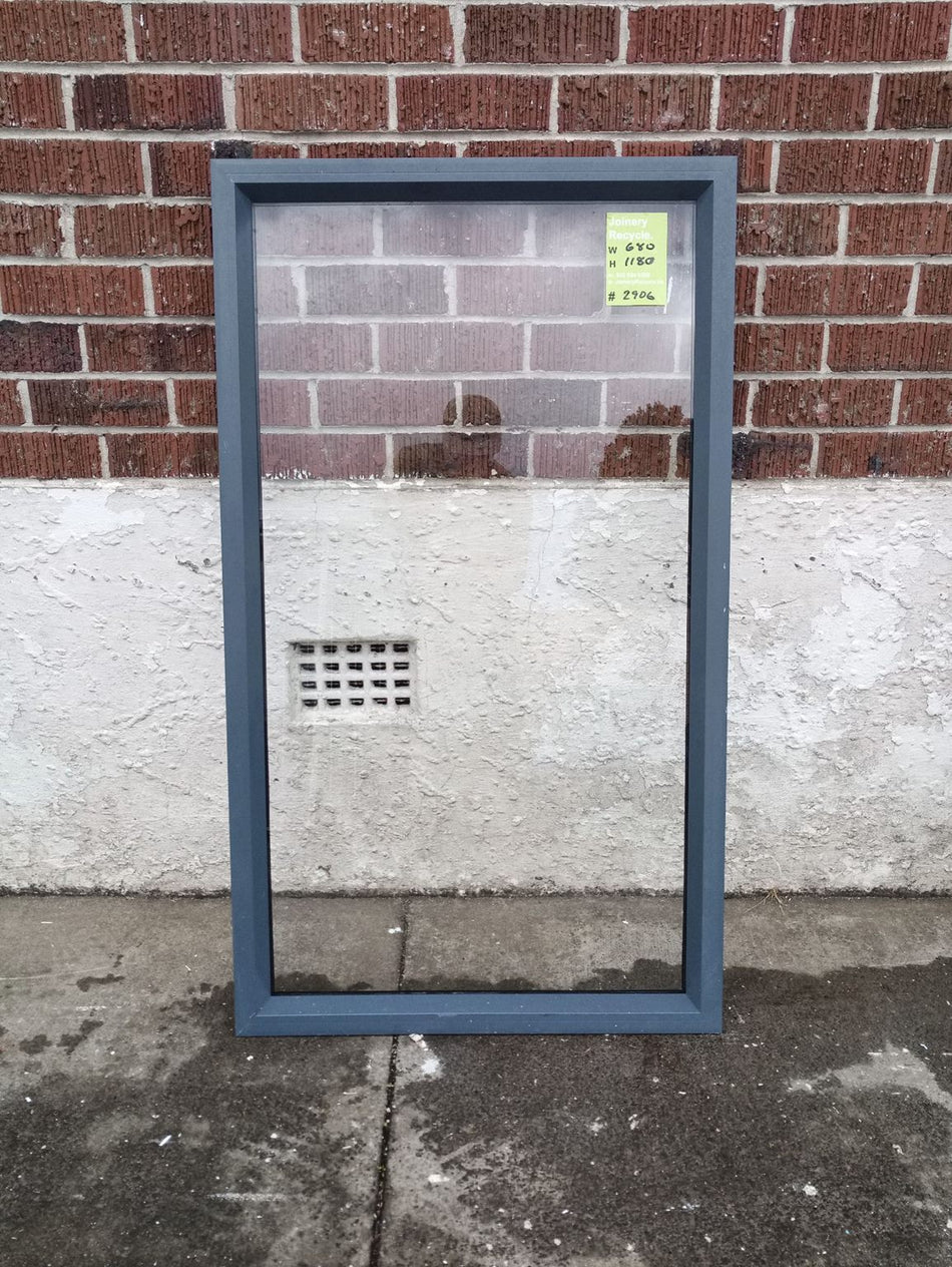 Aluminium Window Sash Blue  680 W x 1180 H  [#2906 ] Joinery Recycle