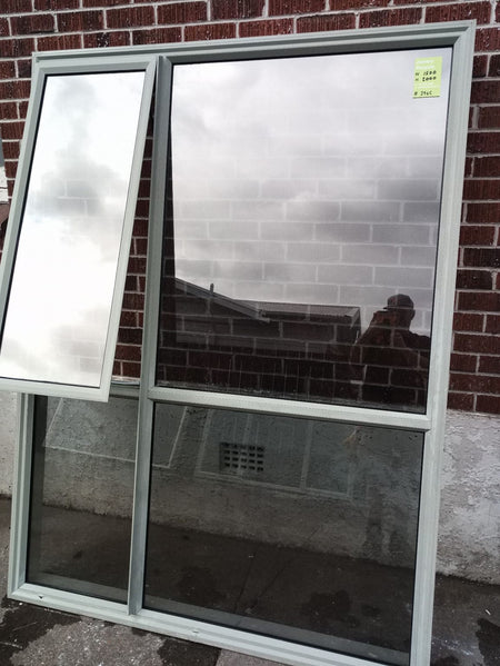 Light Green Aluminium Window 1500 W x 2000 H [#2965] Joinery Recycle