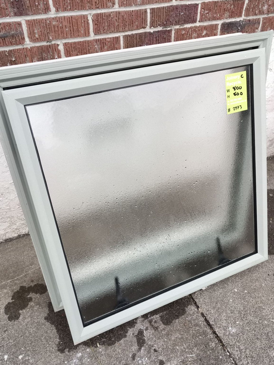 Light Green Aluminium Window 800 W X 800 H  [#2973] Joinery Recycle