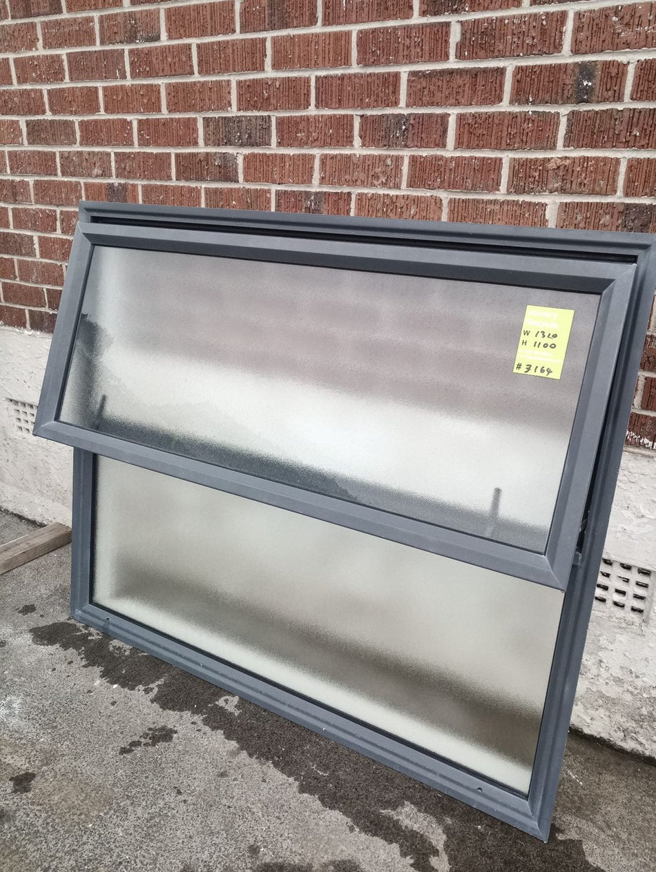 Aluminium Window Blue/Grey 1310 W x 1100H  [#3164] Joinery Recycle