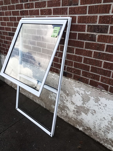 White Aluminium Window 810 W x 1420 H  [#1113] Joinery Recycle