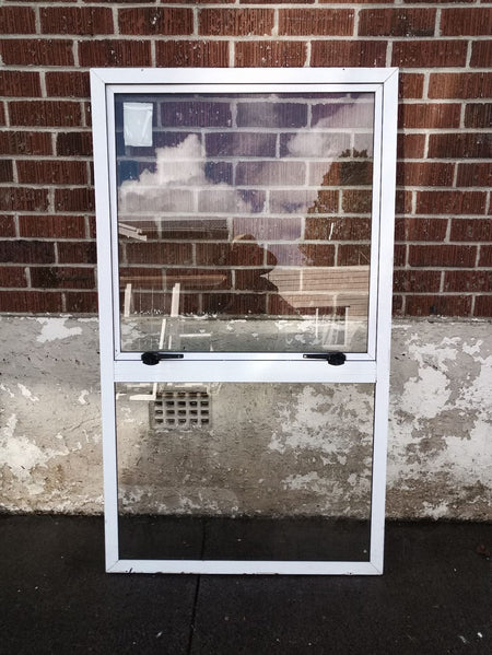 White Aluminium Window 810 W x 1420 H  [#1113] Joinery Recycle