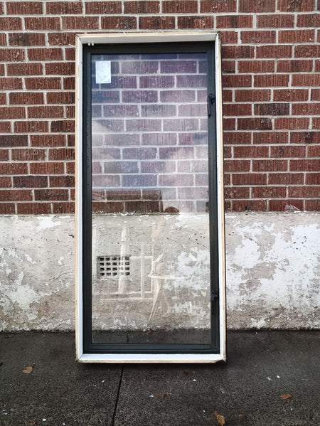 Aluminium Window Dark Brown 730 W x 1630 H  [#3233] Joinery Recycle