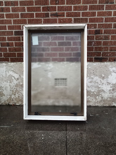 Aluminium Window Brown 800 W x 1200 H [#1538] Joinery Recycle