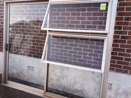 Aluminium Ranch Slider Bronze 2450 W x 2030 H   [#3326] Joinery Recycle