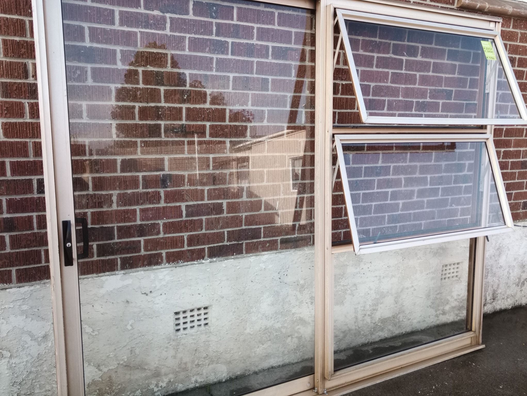 Aluminium Ranch Slider Bronze 2450 W x 2030 H   [#3326] Joinery Recycle