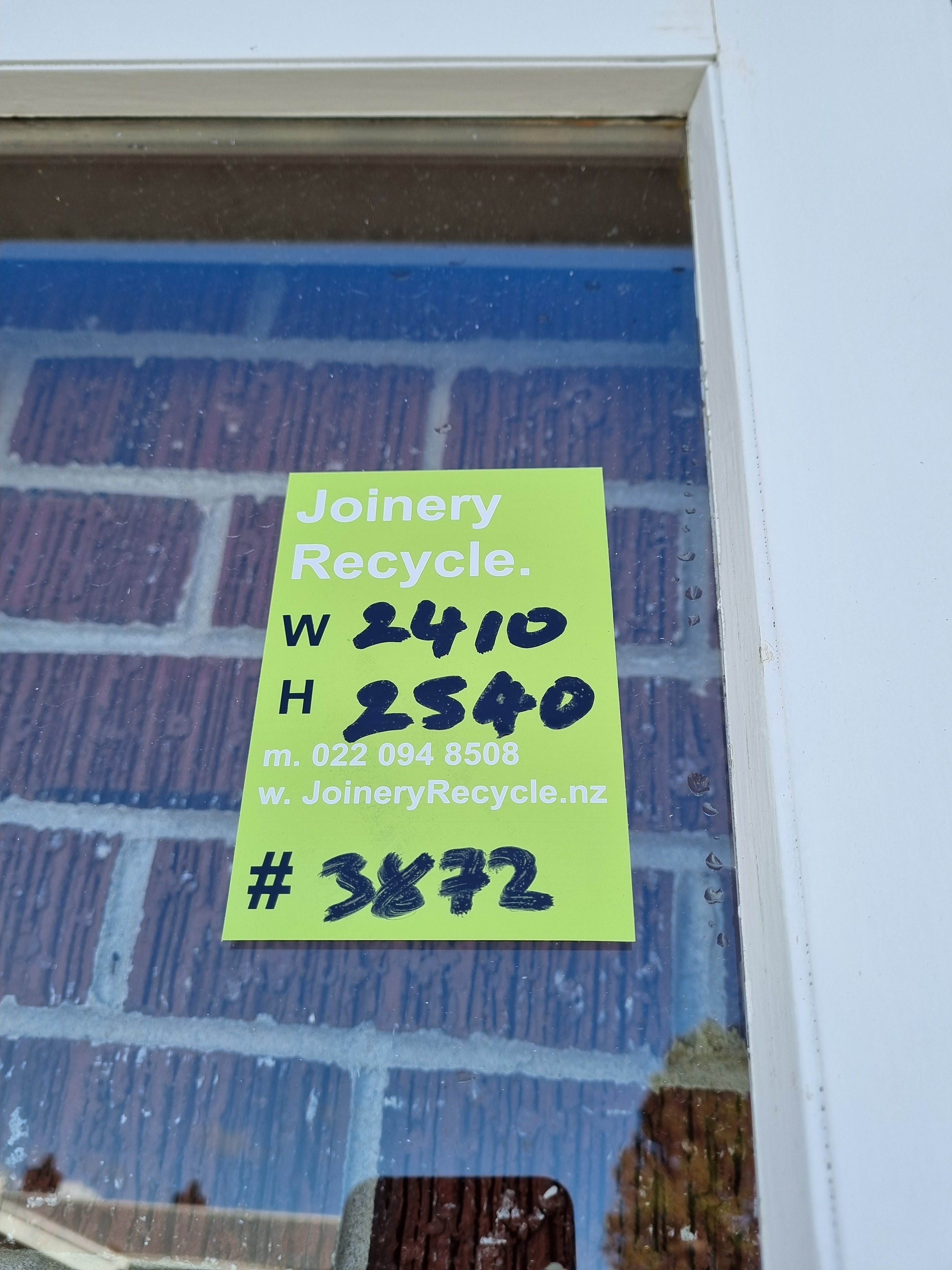 Wooden Bifold Doors  2410 W x 2540 H [#3872 MA] Joinery Recycle