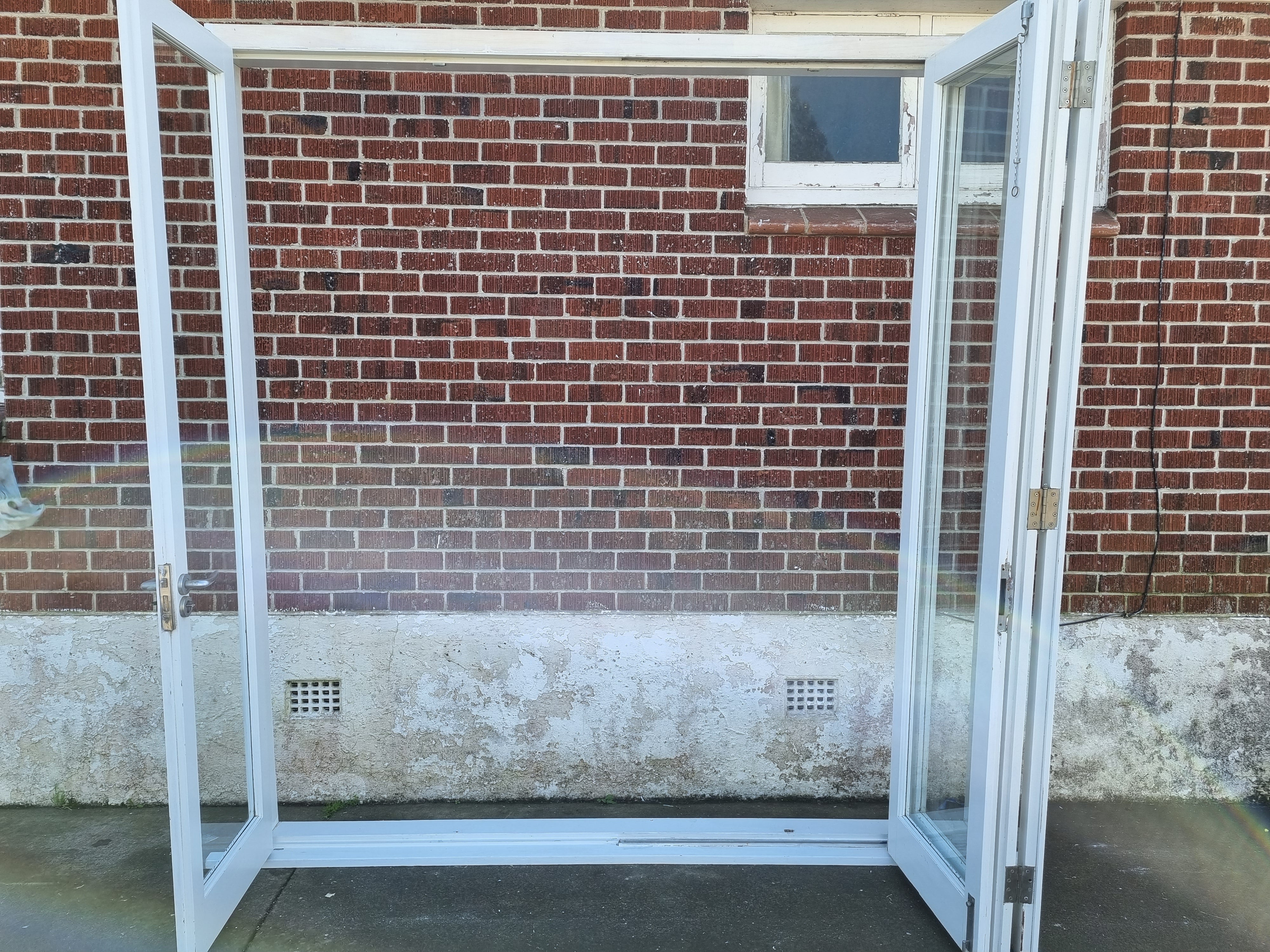 Wooden Bifold Doors  2410 W x 2540 H [#3872 MA] Joinery Recycle