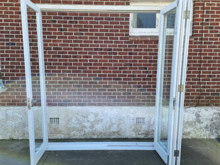Wooden Bifold Doors  2410 W x 2540 H [#3872 MA] Joinery Recycle