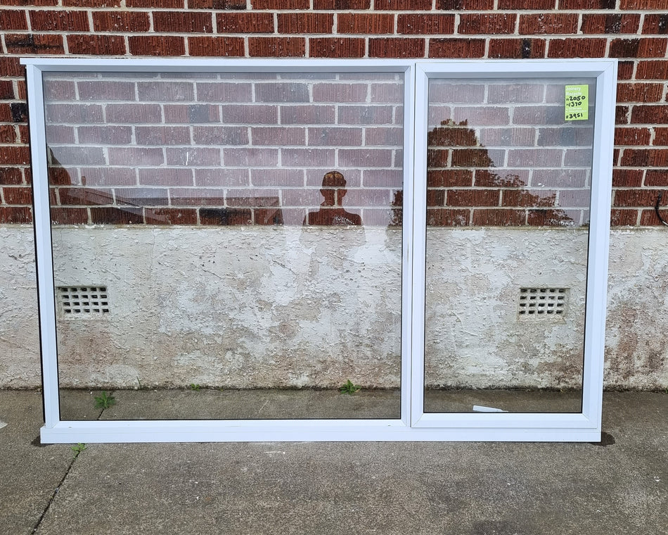 Aluminium Window White 2050 W x 1370 H [#3951].. Joinery Recycle