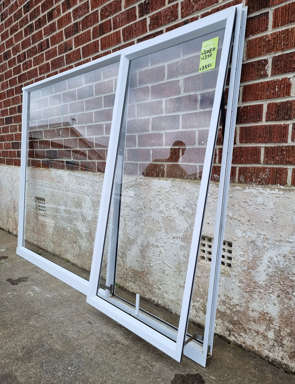 Aluminium Window White 2050 W x 1370 H [#3951].. Joinery Recycle