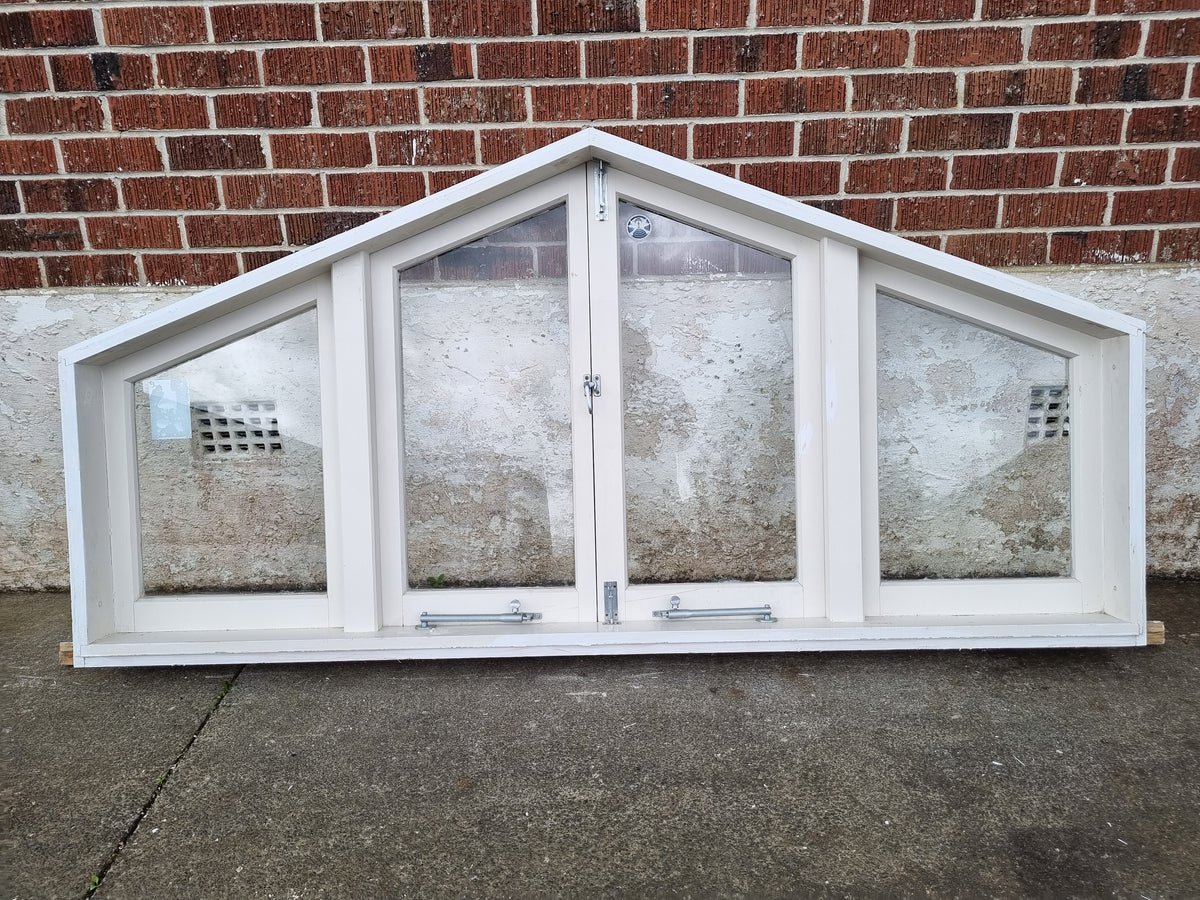 GABLE WOODEN WINDOW 2010 W x 1010 H [#3987 MA] Joinery Recycle