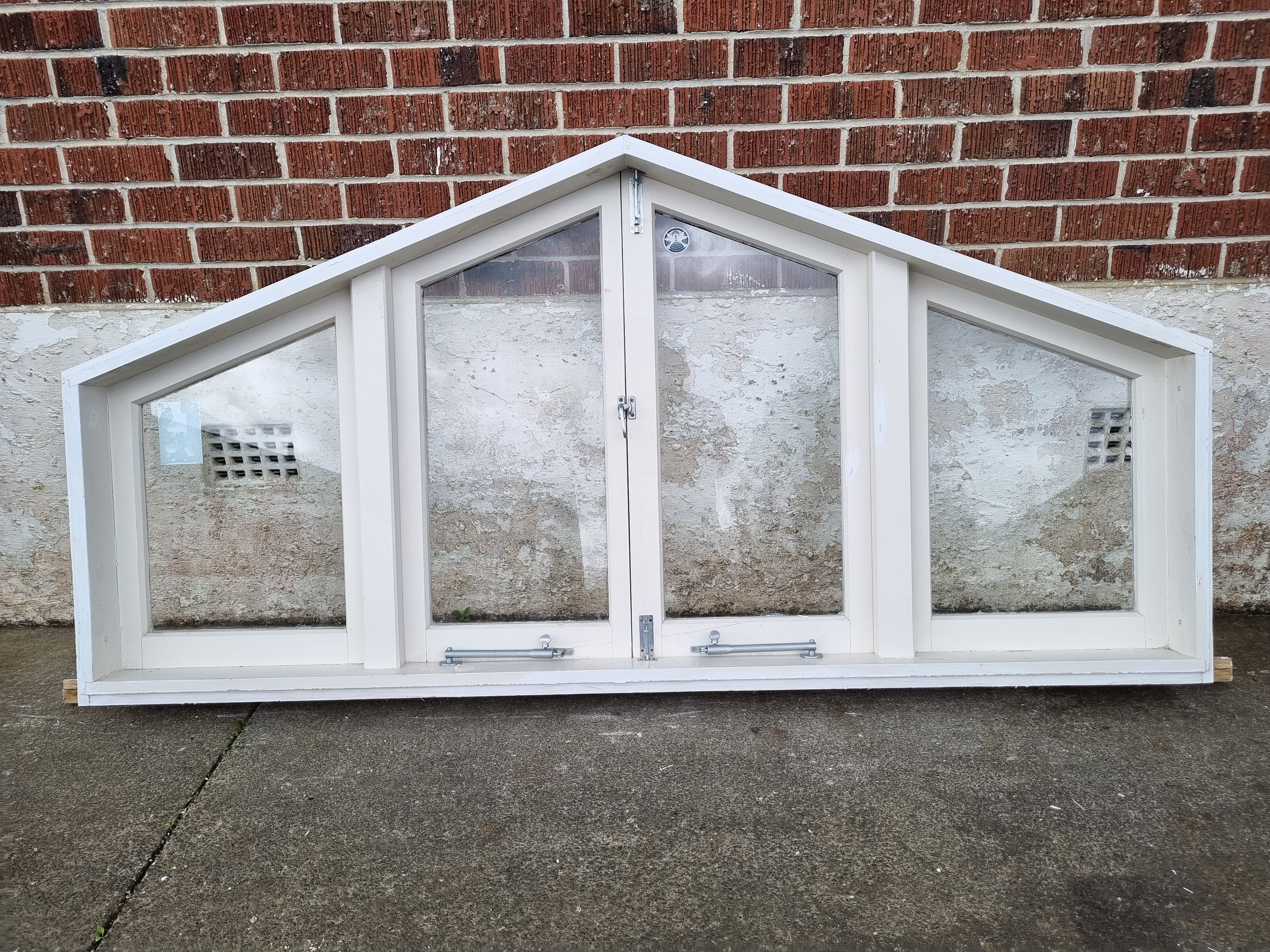 GABLE WOODEN WINDOW 2010 W x 1010 H [#3987 MA] Joinery Recycle
