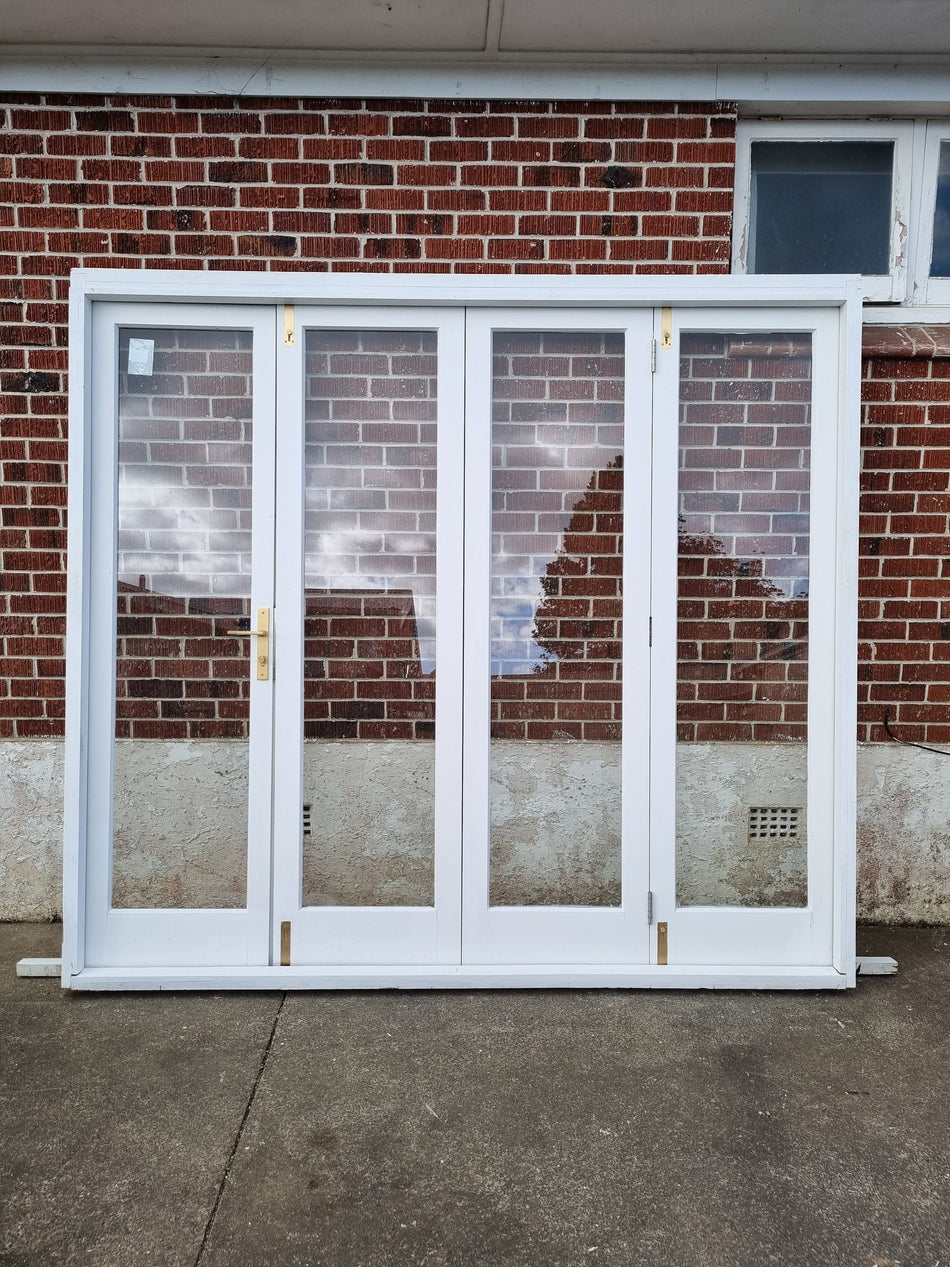 Wooden Bifold Doors  2570 W x 2320 H [#4000 MA] Joinery Recycle