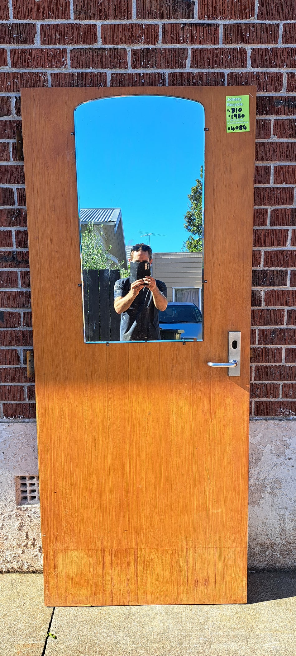 Interior Wooden Single Door 810 W x 1950 H [#4084a MA] Joinery Recycle