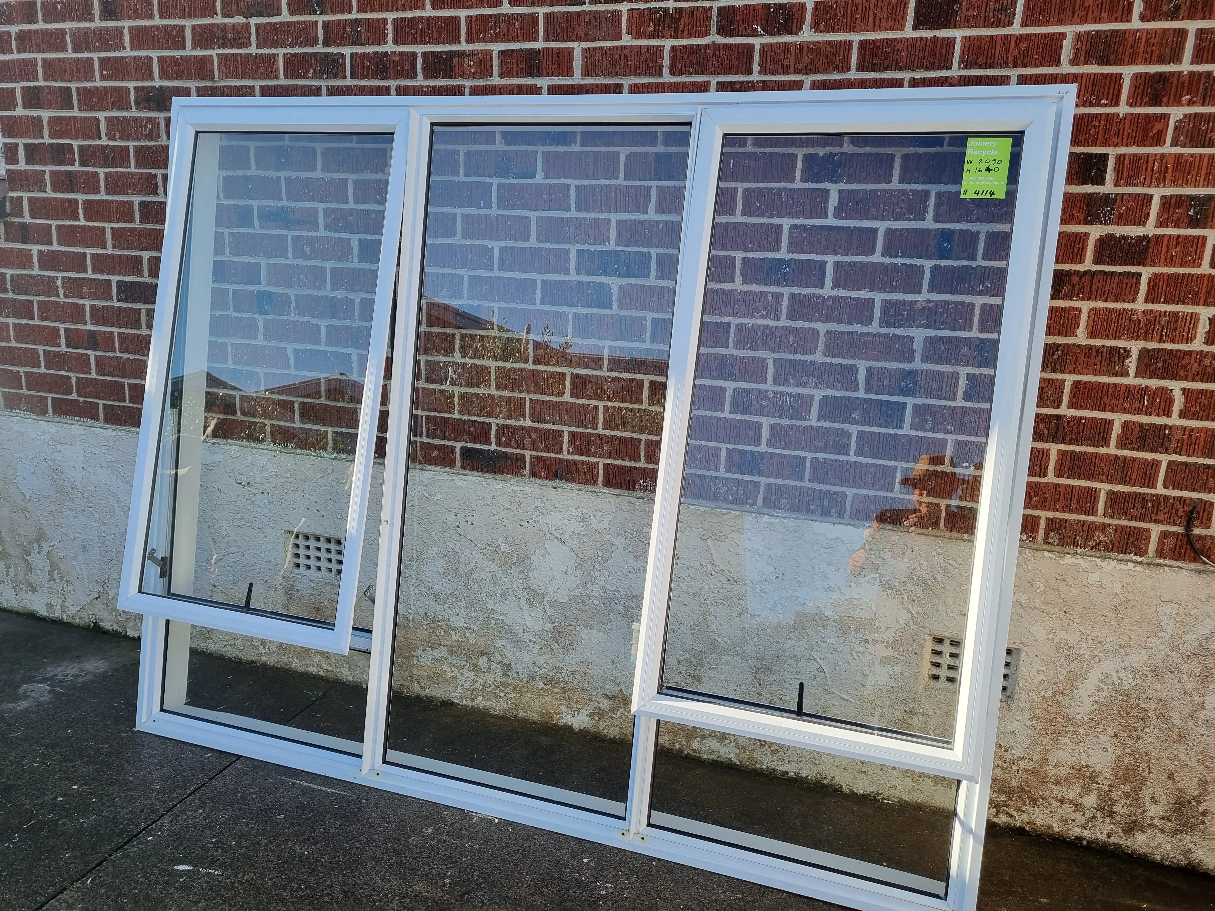 Aluminium Window White 510 W x 500 H  [#4114 MA] Joinery Recycle
