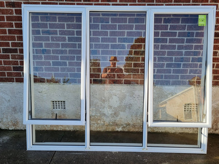 Aluminium Window White 510 W x 500 H  [#4114 MA] Joinery Recycle