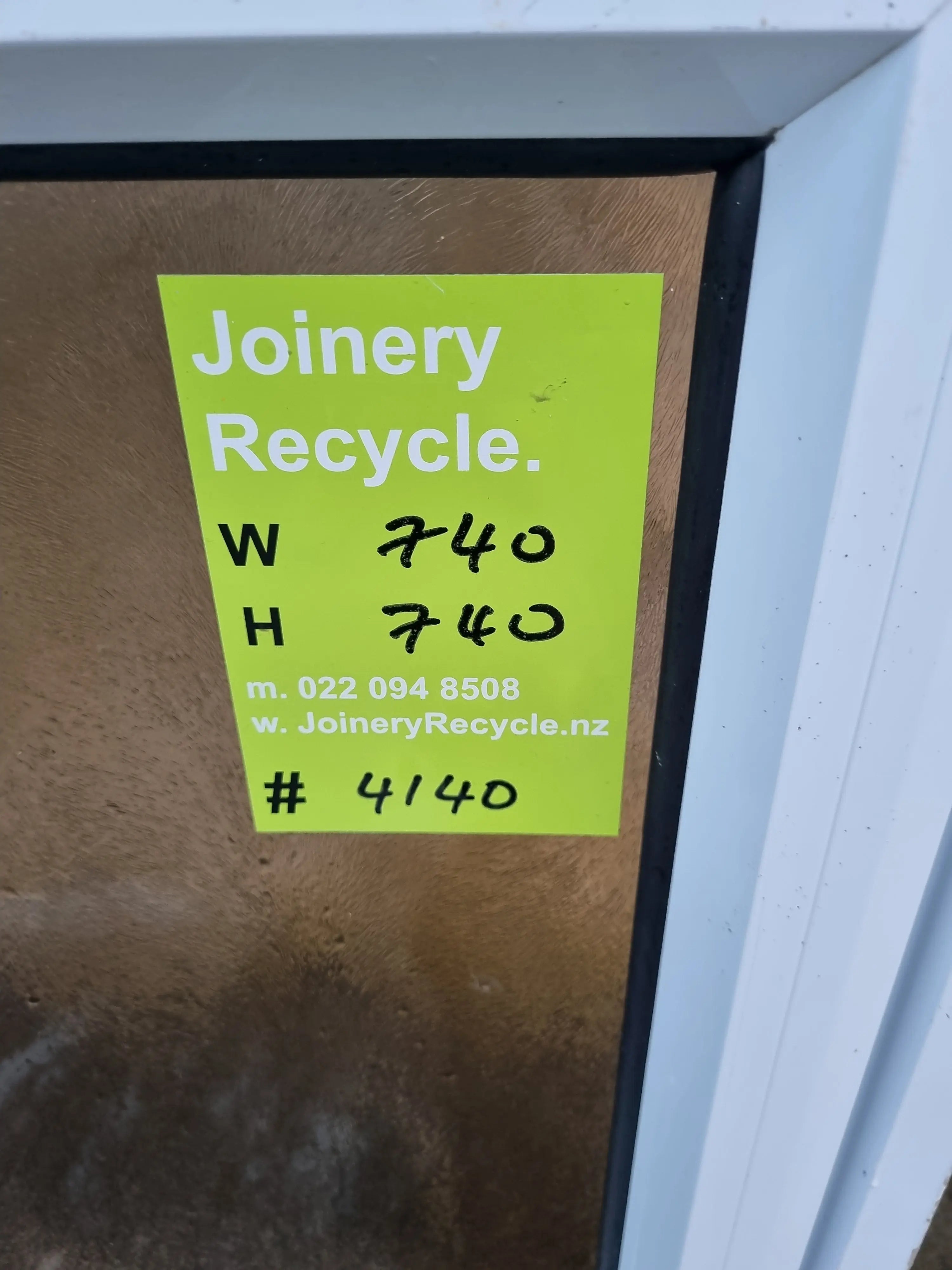Aluminium Window White  300 W x 1040 H  [#4140 MA] Joinery Recycle