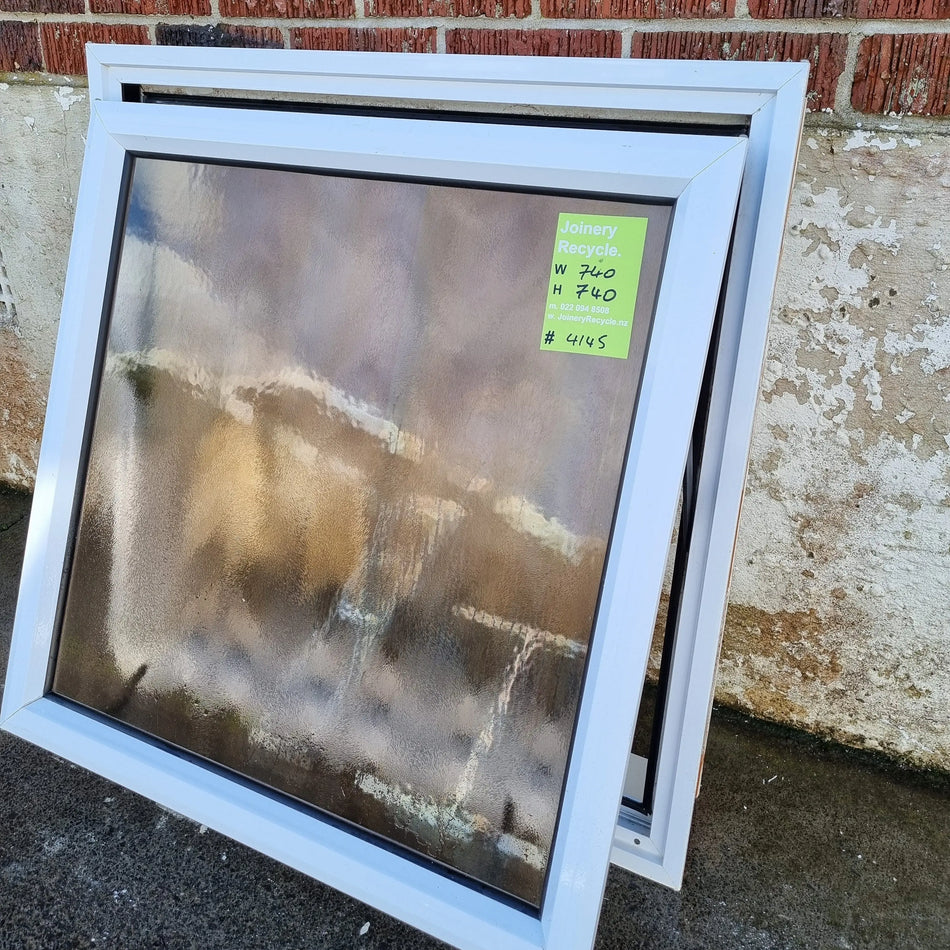 Aluminium BATHROOM Window White 740 W x 740 H [#4145 MA] Joinery Recycle