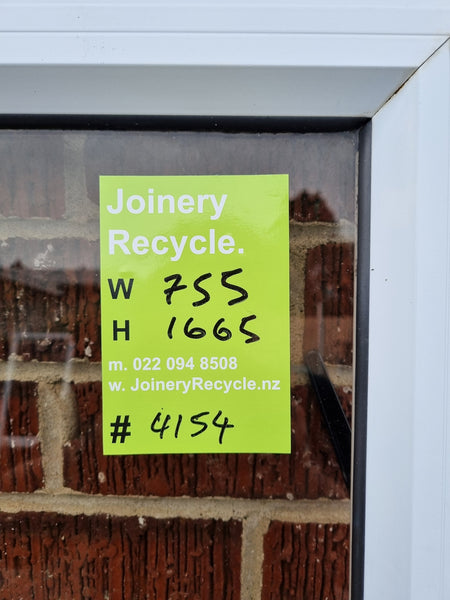 Aluminium Window Sash White    755 W x 1665 H  [#4154 MA] Joinery Recycle