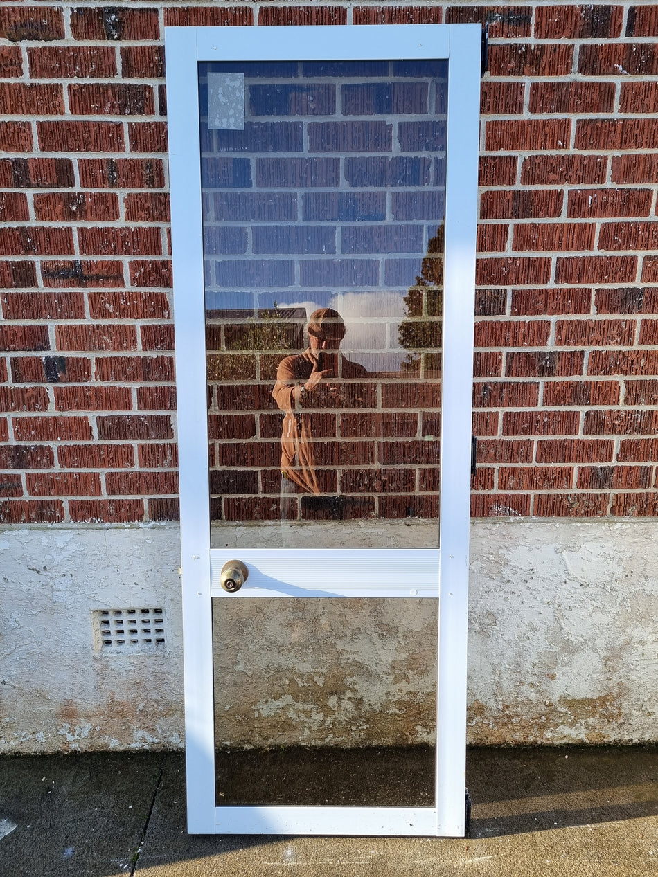 Aluminium Door Leaf White 685 W x 1880 H [#4164 MA] Joinery Recycle