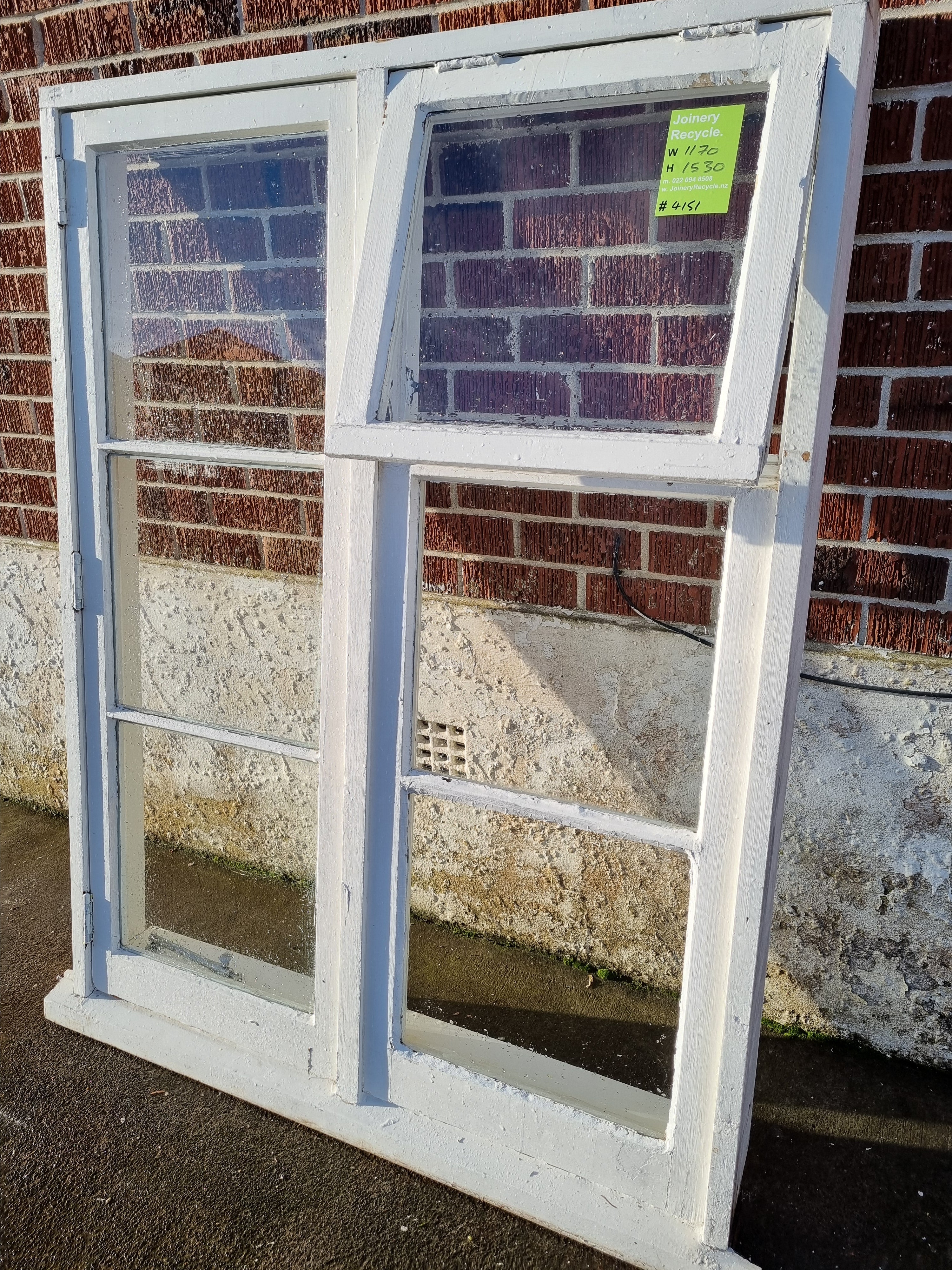 Wooden Window 1170 W x 1530 H [#4151 MA] Joinery Recycle