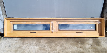 *Near NEW* - MOSER Aluminium Window Grey Double Glazed  2300 W x  600 H [#4180 SF] Joinery Recycle