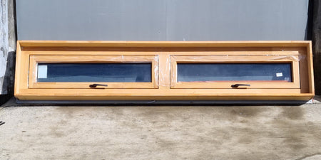 *Near NEW* - MOSER Aluminium Window Grey Double Glazed  2300 W x  600 H [#4180 SF] Joinery Recycle