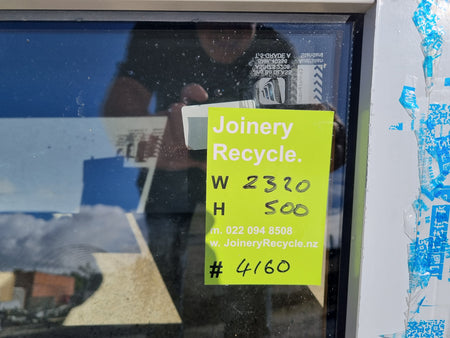 *Near NEW* - MOSER Aluminium / Oak  Window  2320 W x  500 H [#4160  SF] Joinery Recycle