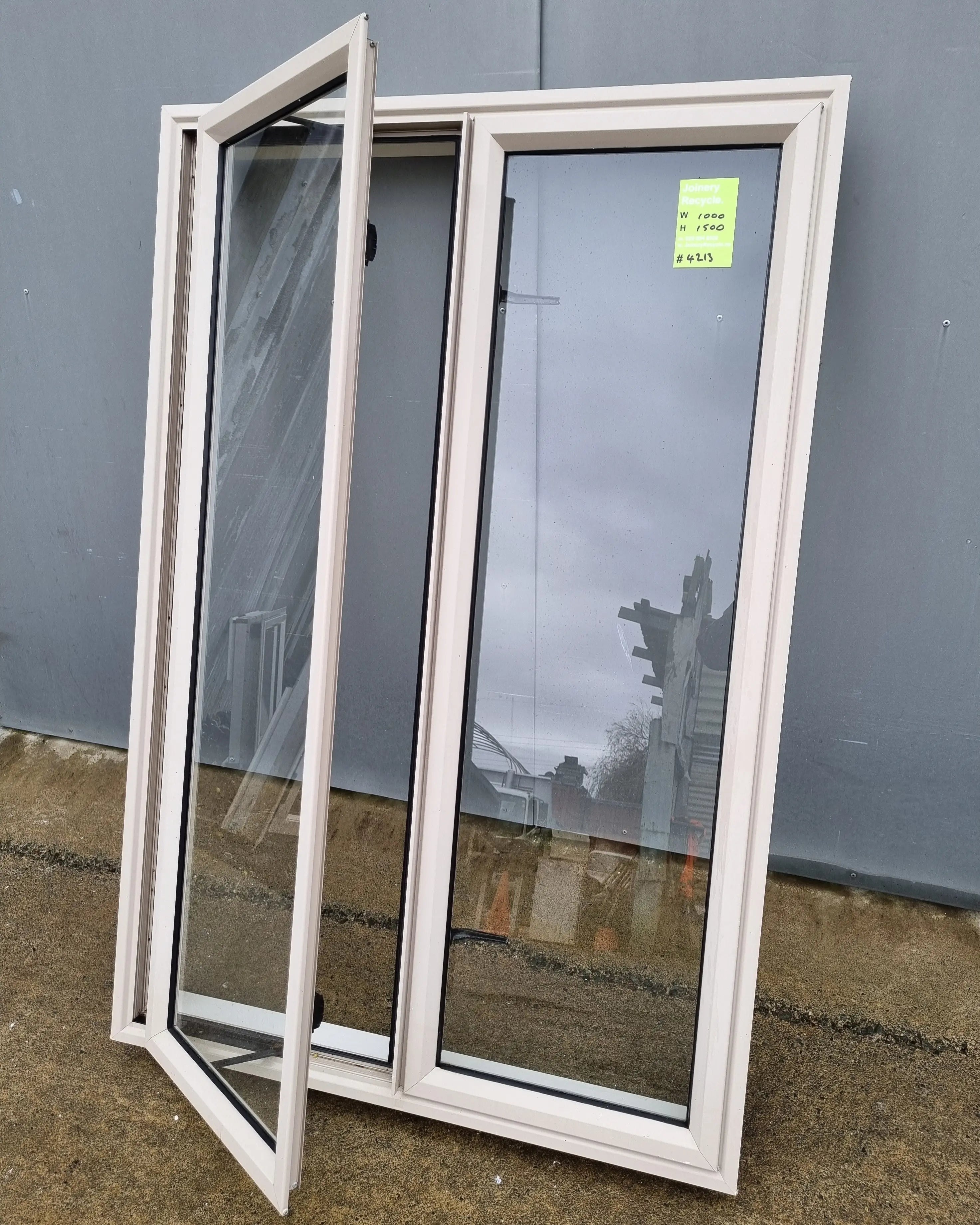 Aluminium Window Desert Sand 1000 W  x  1500 H  [#4213 SF] JoineryRecycle.co.nz