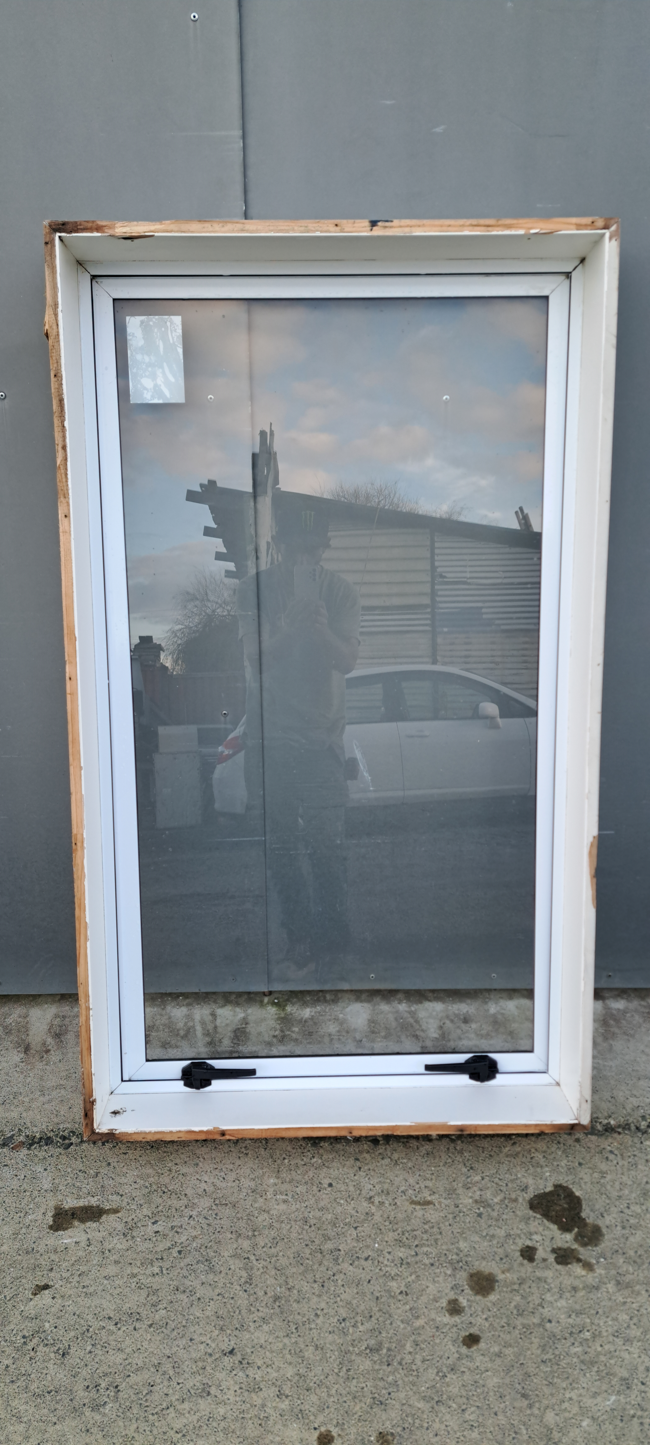 Aluminium Window White   760 W  x 1290 H  [#4234 SF] Joinery Recycle