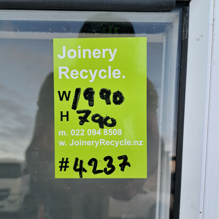 Aluminium Sliding Window White   1990 W  x  790 H  [#4237 SF] Joinery Recycle