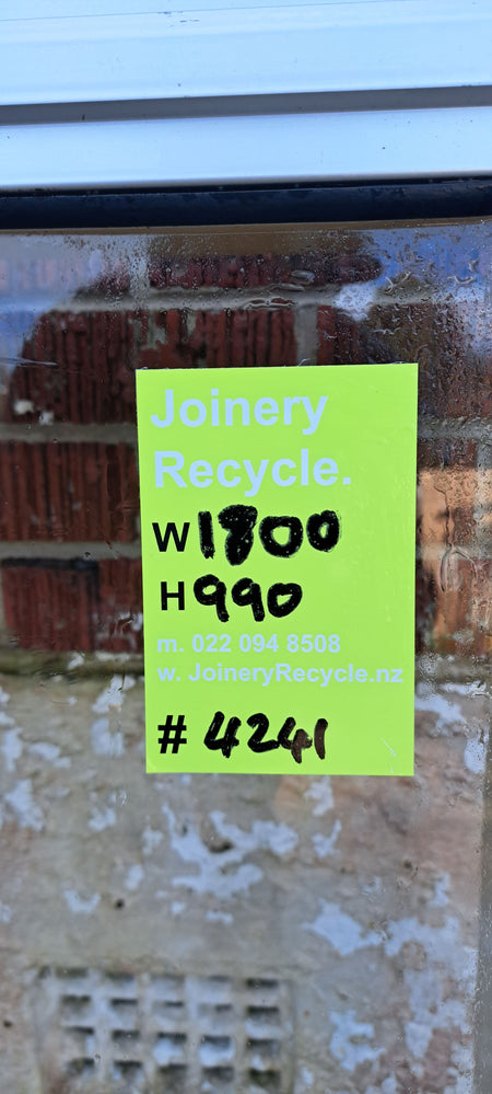 Aluminium Window Colour  1800 W  x 990  H  [#4241  TEMP MA SF] Joinery Recycle