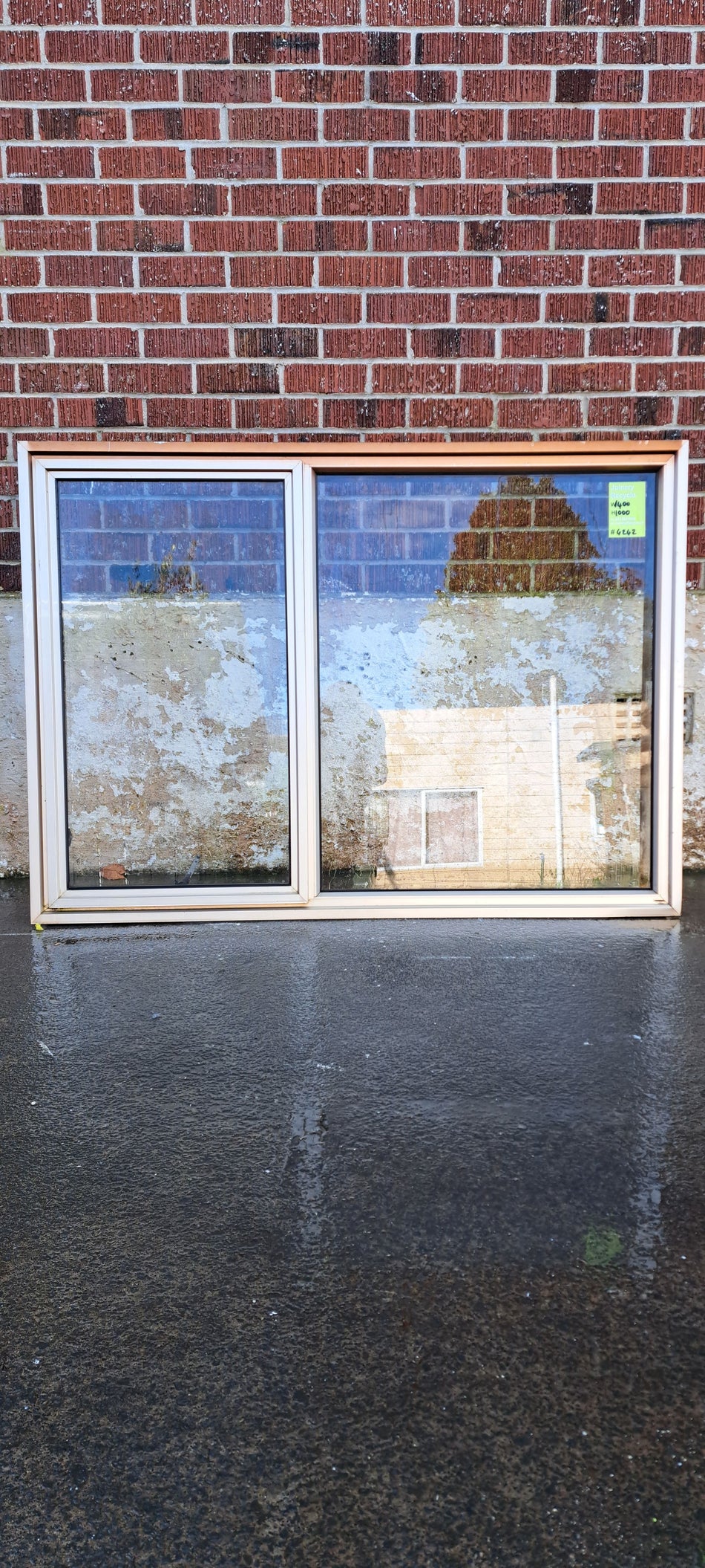 Aluminium Window Colour  1400 W  x 1000 H  [#4242 MA] Joinery Recycle