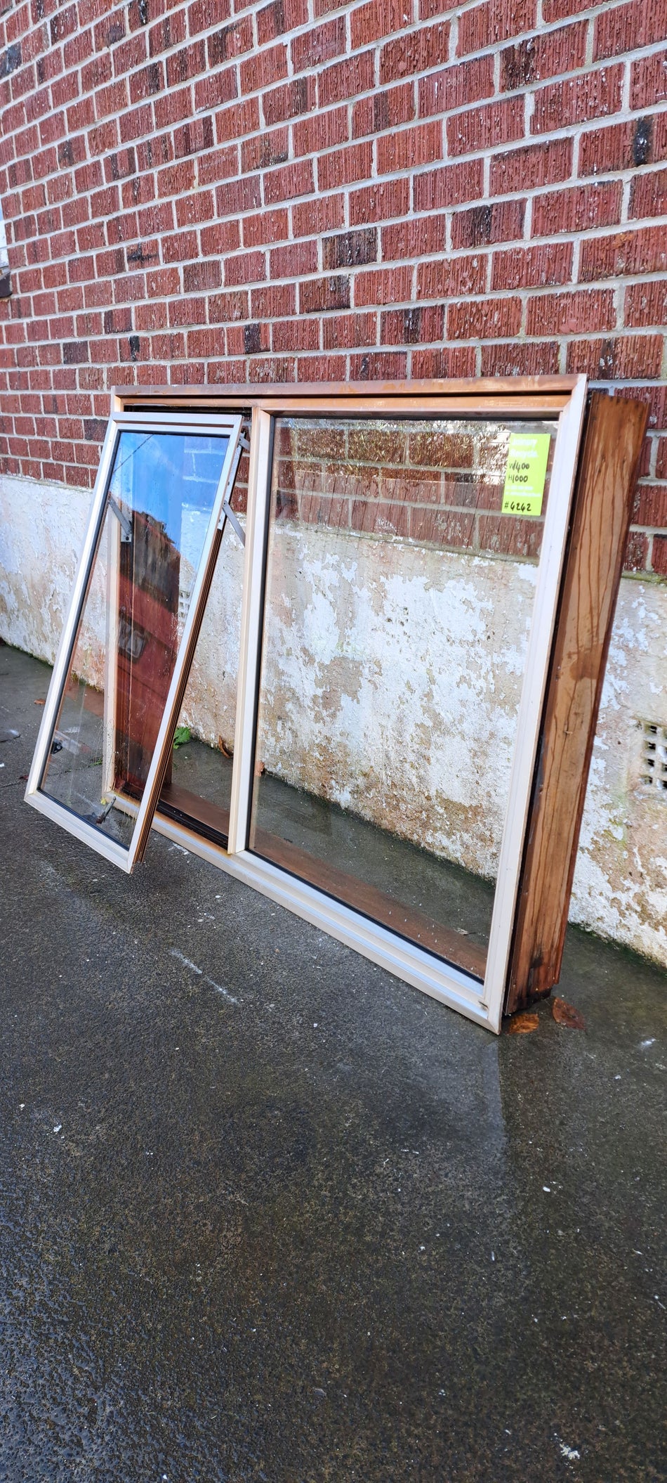 Aluminium Window Colour  1400 W  x 1000 H  [#4242 MA] Joinery Recycle