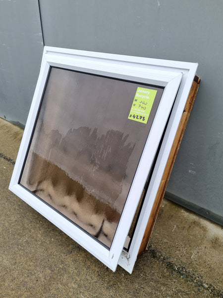 Aluminium Window White   740 W  x  740 H  [#4273 SF] Joinery Recycle