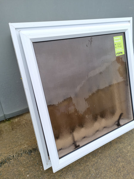 Aluminium Window White   740 W  x  740 H  [#4274 SF] Joinery Recycle