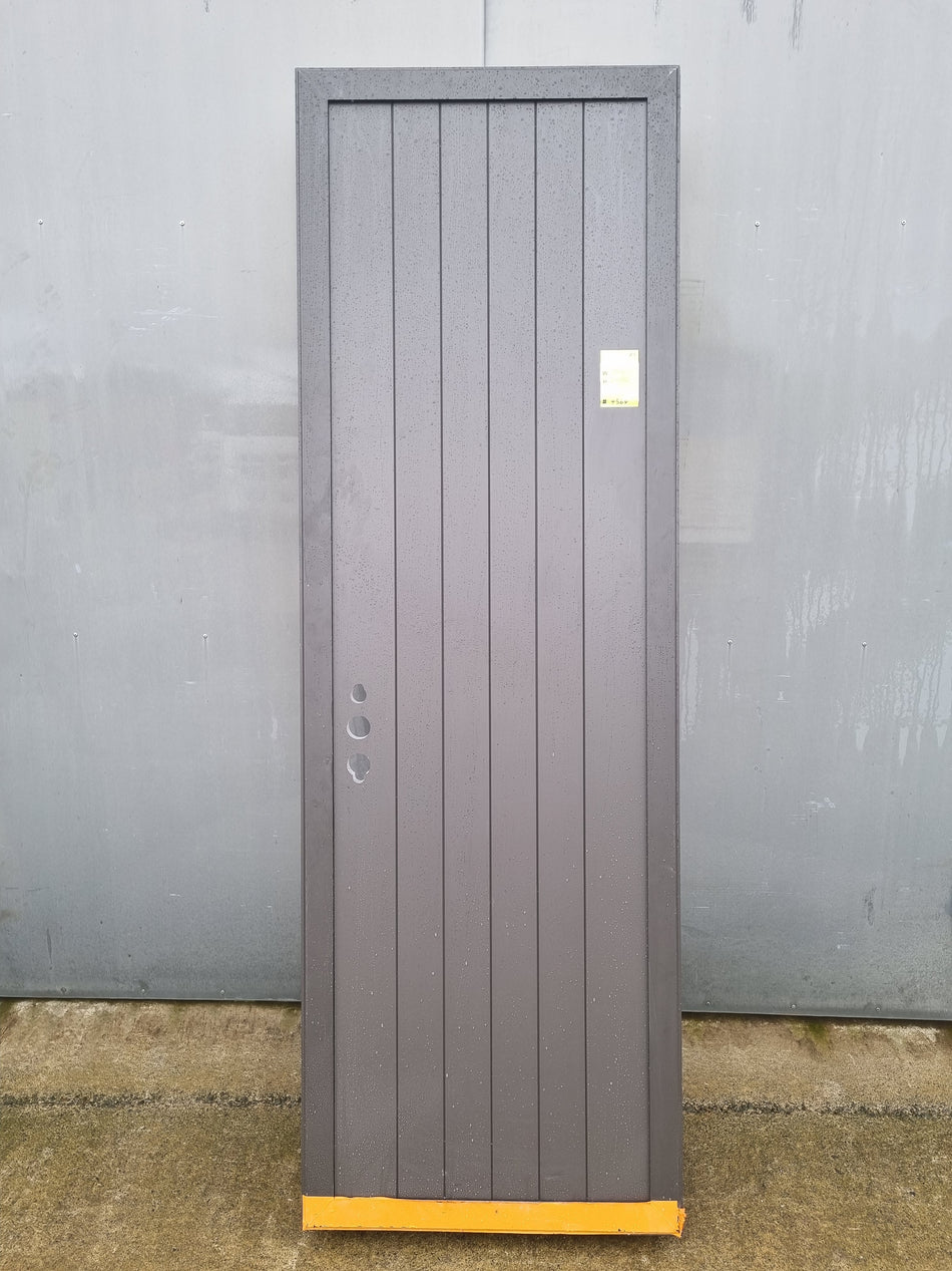*NEW* Aluminium Tongue and Groove style Entrance Door 770 W x 2400 H [#4364 SF] Joinery Recycle