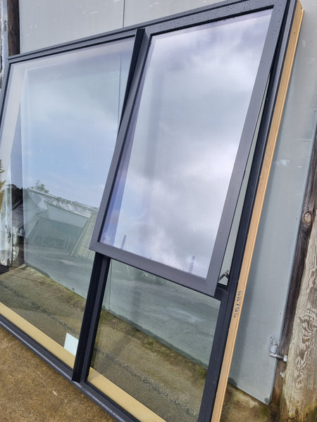Double Glazed Aluminium Window Ironsand   2400 W  x 2080  H  [#4373 SF] Joinery Recycle