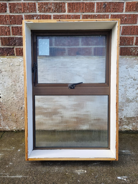 Aluminium Window Brown   930 W  x  620 H  [#4418 MA] Joinery Recycle