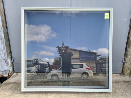 Aluminium Window Green  1720 W  x 1600 H  [#4434 SF] Joinery Recycle