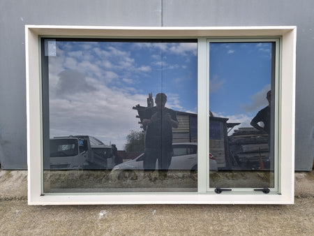 Aluminium Window Green   1800 W  x  1200 H  [#4441 SF] Joinery Recycle