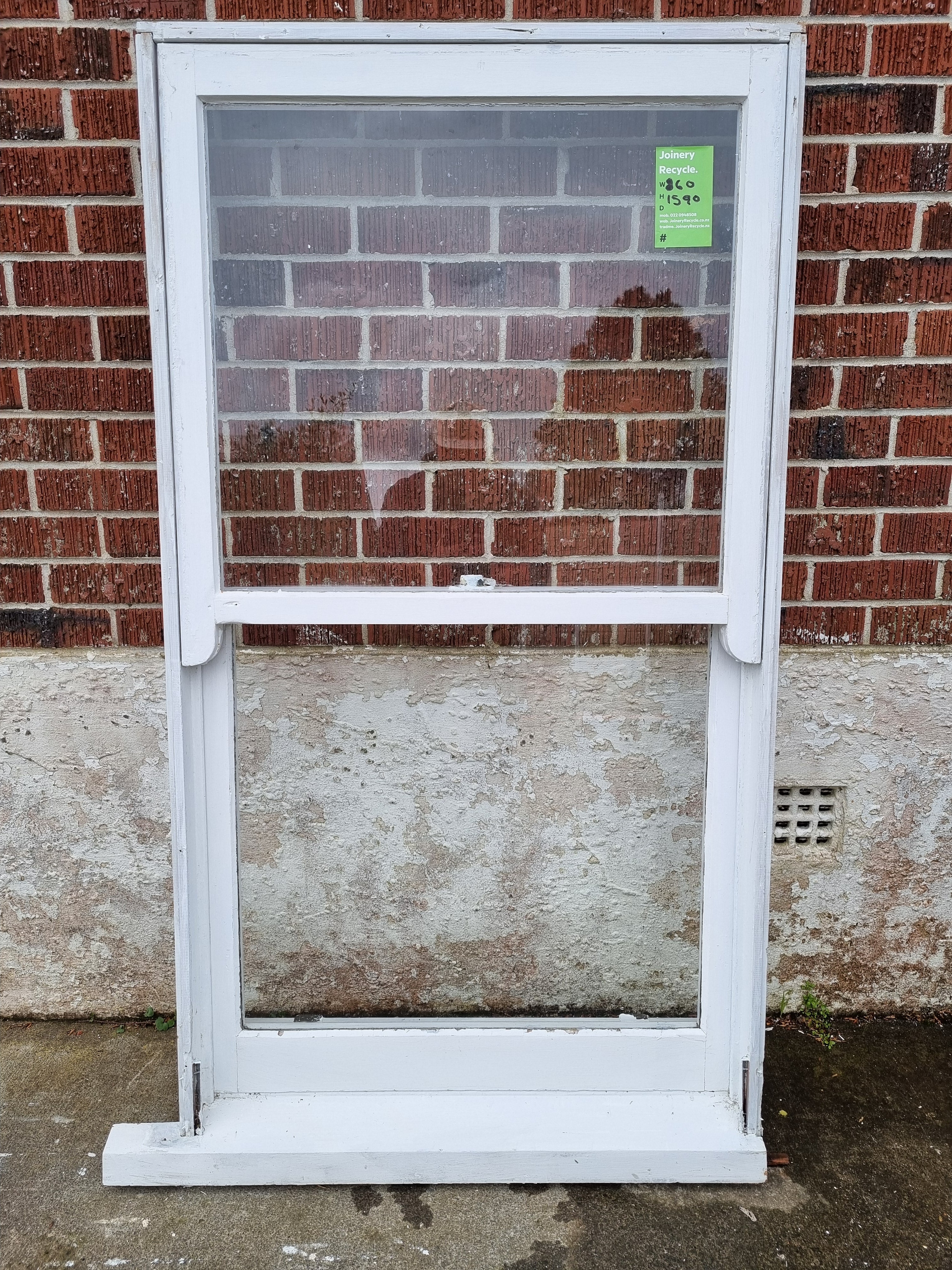 Wooden Window 860 W x 1590 H [#4466 MA] Joinery Recycle