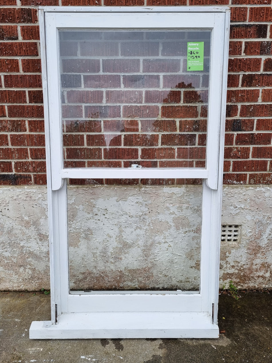 Wooden Window 860 W x 1590 H [#4466 MA] Joinery Recycle